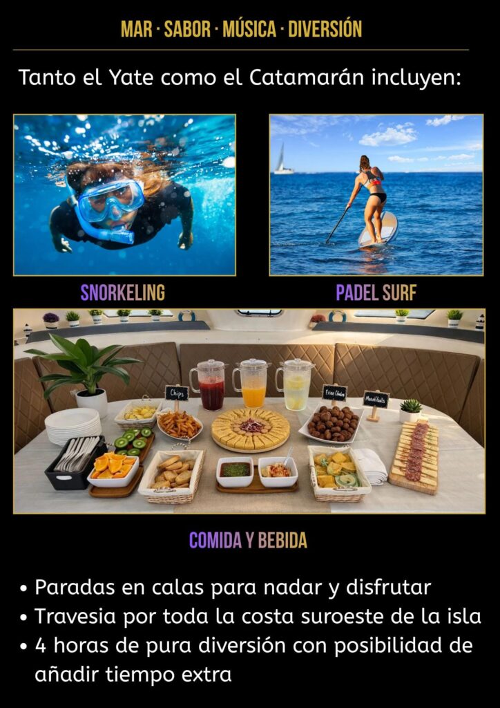incluido en catamaran y yate